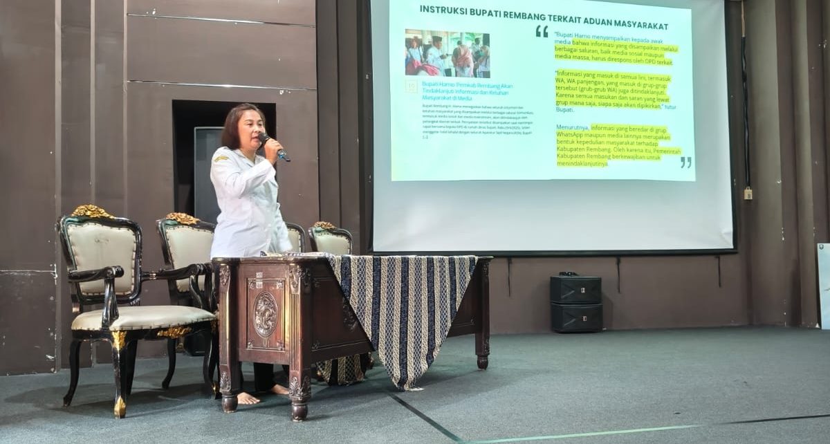 Monitoring dan Evaluasi PPID dan SP4N Lapor oleh Dinas Komunikasi dan Informatika Kabupaten Rembang Dengan OPD dan Kecamatan se-Kabupaten Rembang