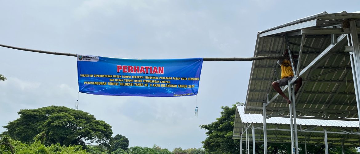 Pemkab Rembang Tindaklanjuti Aduan Sampah di Area Relokasi Pedagang Pasar Induk