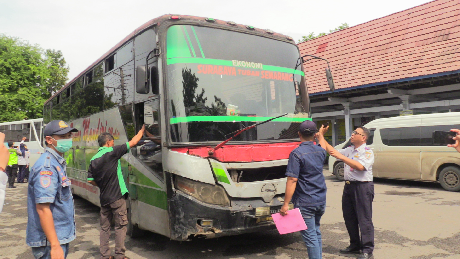 Jelang Arus Mudik Lebaran 2026, Dishub dan Satlantas Rembang Ramp Check Angkutan Umum
